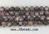 LPBS20 15 inches 12mm round natural purple Lepidolite beads wholesale