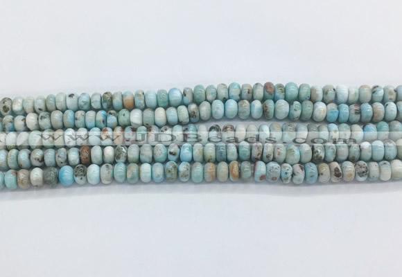 LRBS09 15 inches 5*8mm rondelle larimar gemstone beads wholesale