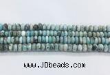 LRBS10 15 inches 6*10mm rondelle larimar gemstone beads wholesale