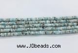 LRBS17 15 inches 3*6mm heishi larimar gemstone beads wholesale