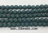 LVBS06 6mm, 8mm, 10mm, 12mm, 14mm, 16mm, 18mm & 20mm round charm blue lava beads