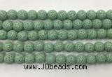 LVBS08 6mm, 8mm, 10mm, 12mm, 14mm, 16mm, 18mm & 20mm round green lava beads