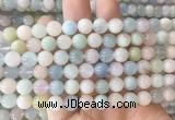 MGBS02 15 inches 8mm round morganite beads wholesale