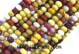 MKBS02 15 inches 5*8mm faceted rondelle mookaite gemstone beads