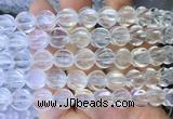 NCBS03 15 inches 12mm carved pumpkin white crystal beads wholesale