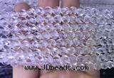 NCBS09 15 inches 6mm carved S shape white crystal beads wholesale