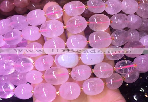 NGBS01 15 inches 8*12 - 10*14mm nuggets rose quartz gemstone beads