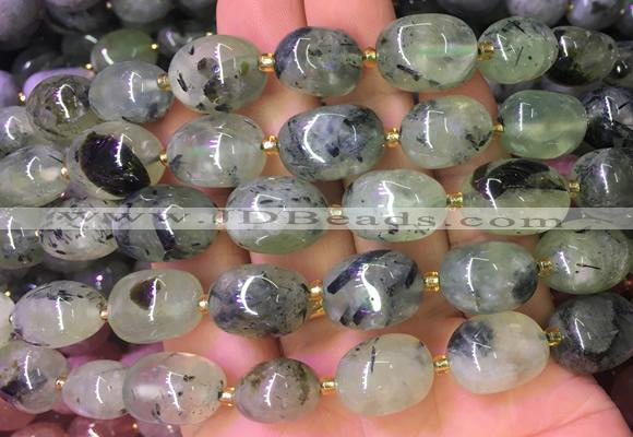 NGBS06 15 inches 8*12 - 10*14mm nuggets prehnite gemstone beads