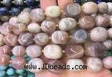 NGBS11 15 inches 8*12 - 10*14mm nuggets moonstone gemstone beads