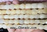 NGBS143 15 inches 9*11mm faceted nuggets yellow aventurine gemstone beads