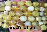 NGBS15 15 inches 8*12 - 10*14mm nuggets yellow opal gemstone beads