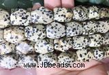 NGBS173 15 inches 13*18mm faceted nuggets dalmatian jasper gemstone beads