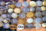 NGBS19 15 inches 8*12 - 10*14mm nuggets blue chalcedony gemstone beads