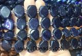 NGBS200 15 inches 10*14mm - 12*16mm faceted freeform blue goldstone beads