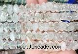 NGBS206 15 inches 8*12mm - 10*14mm faceted nuggets green crystal beads