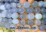 NGBS24 15 inches 8*12 - 10*14mm nuggets blue chalcedony gemstone beads