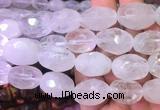 NGBS27 15 inches 12*16 - 13*18mm faceted nuggets white crystal beads