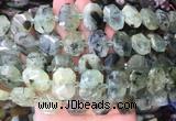 NGBS67 15 inches 13*18mm - 15*20mm faceted freeform prehnite beads