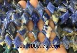 NGBS96 15 inches 13*22mm - 15*25mm faceted marquise sodalite beads