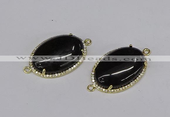 NGC1208 22*30mm oval agate gemstone connectors wholesale