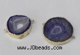 NGC479 25*30mm - 35*40mm freefrom druzy agate gemstone connectors