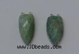 NGC5146 16*35mm - 18*40mm arrowhead amazonite connectors