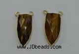 NGC5412 16*35mm - 18*40mm arrowhead yellow tiger eye connectors