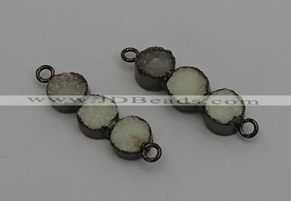 NGC5430 10*30mm druzy agate gemstone connectors wholesale