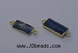 NGC5666 10*20mm - 11*22mm rectangle blue kyanite connectors