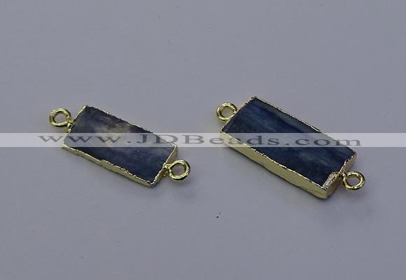 NGC5666 10*20mm - 11*22mm rectangle blue kyanite connectors