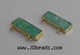 NGC5685 12*35mm rectangle amazonite connectors wholesale