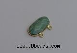 NGC5818 13*25mm faceted oval amazonite connectors wholesale