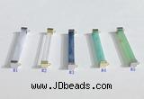 NGC7020 3*32mm cuboid  mixed gemstone connectors wholesale