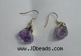 NGE09 13*18mm - 15*20mm nuggets amethyst earrings wholesale