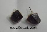 NGE11 12*15mm - 13*18mm nuggets lavender amethyst earrings wholesale