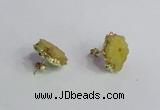 NGE139 12*14mm - 15*18mm freeform druzy agate gemstone earrings