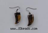 NGE153 11*20mm – 11*22mm oxhorn tiger eye gemstone earrings