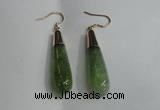 NGE16 10*40mm teardrop agate gemstone earrings wholesale