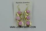 NGE394 10*32mm - 12*38mm druzy agate gemstone earrings