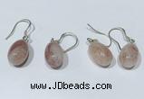 NGE413 10*14mm teardrop moonstone earrings wholesale