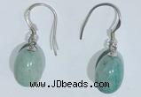 NGE418 10*14mm teardrop amazonite earrings wholesale