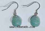 NGE427 10*10mm teardrop amazonite earrings wholesale