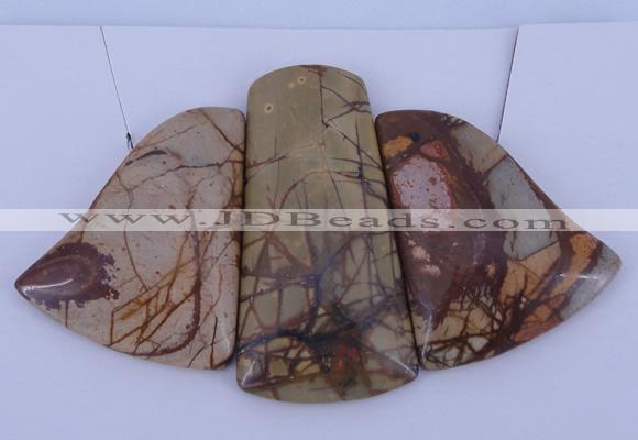 NGP09 Picasso jasper gemstone pendants set jewelry wholesale