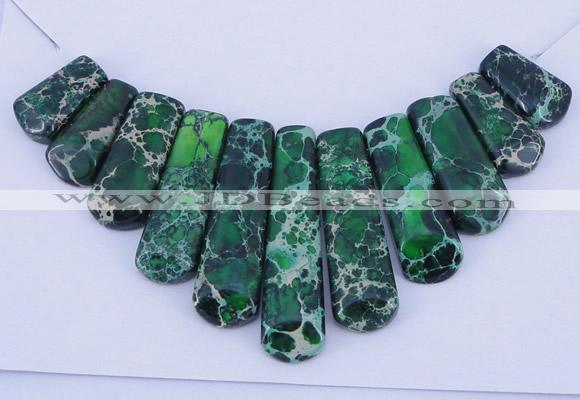 NGP103 Dyed imperial jasper gemstone pendants set jewelry wholesale