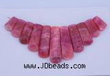 NGP115 Dyed rhodochrosite gemstone pendants set jewelry wholesale