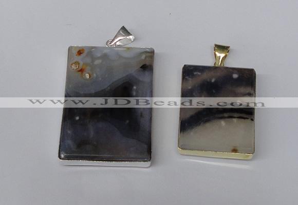 NGP1156 25*35mm - 40*50mm freeform montana agate pendants