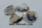 NGP1179 40*55mm - 50*75mm freeform agate gemstone pendants wholesale