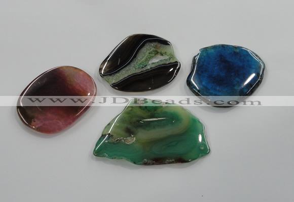 NGP1181 40*50mm - 50*70mm freeform agate gemstone pendants wholesale