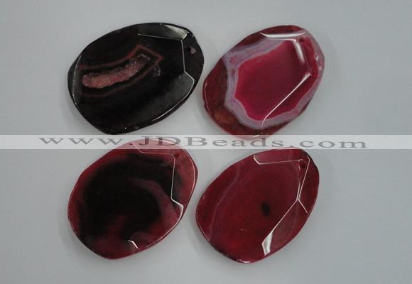 NGP1241 40*50mm - 45*55mm freeform agate gemstone pendants wholesale