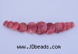 NGP129 Dyed rhodochrosite gemstone pendants set jewelry wholesale